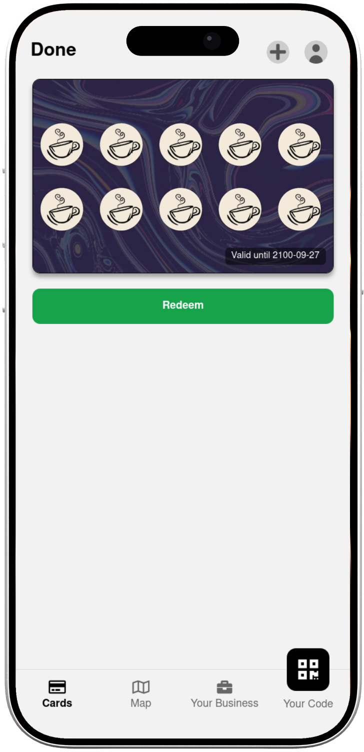 Prämie einlösen in der stampify App
